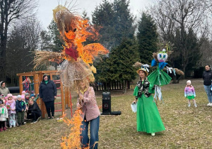 Spalenie Marzanny w ognisku.