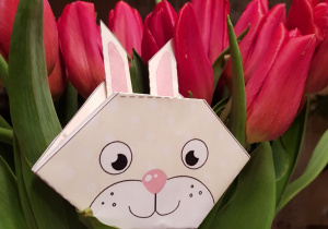 Królika z origami wykonała Marysia z grupy 7