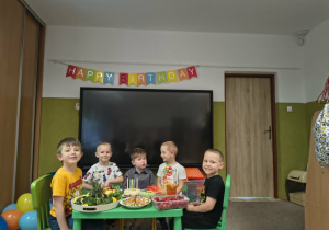 zabawa urodzinowa w grupie