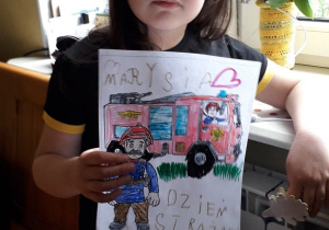 Praca Marysi z grupy 7 na dzień strażaka